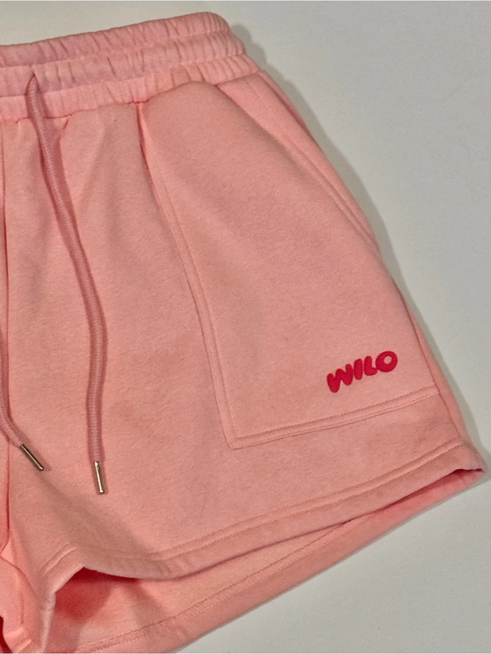 Wilo Wellness Club Pink Matching Set NWT Medium Hoodie Shorts Athleisure